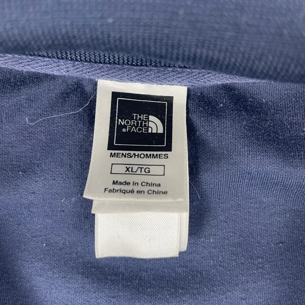 The North Face Mens X-Large Navy Blue Track Jacket Full Zip Piping‎ Logo